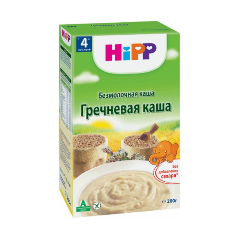 Hipp гречневая каша безмолочная содержит глютен