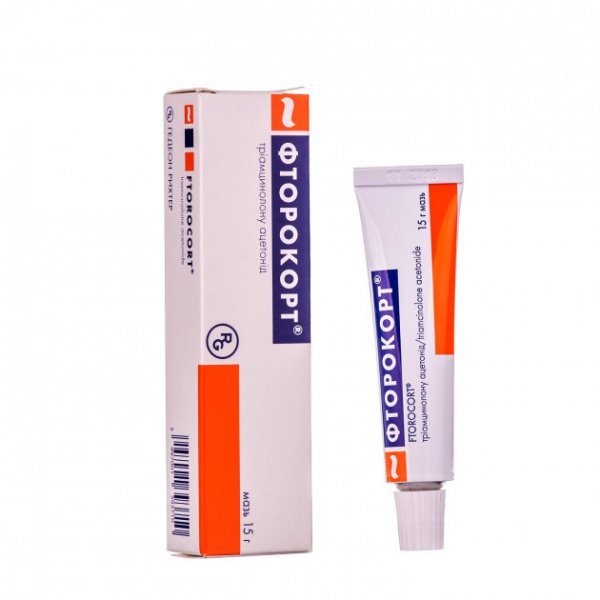 Фторокорт мазь 1 мг/1 г по 15 г у тубах