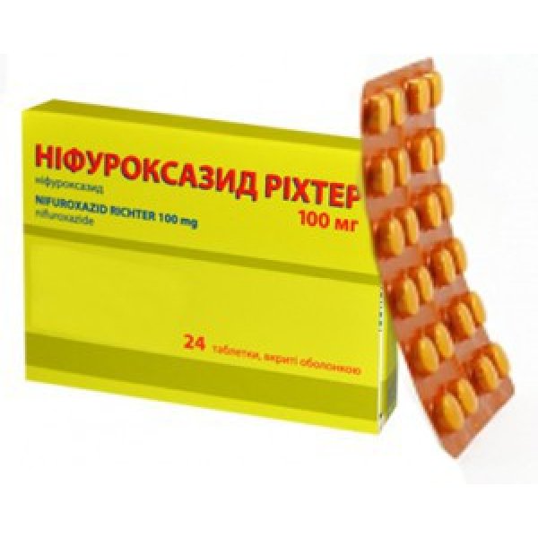 Ніфуроксазид Ріхтер таблетки, в/о по 100 мг №24