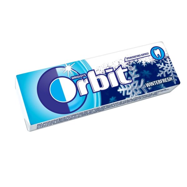 Жувальна гумка Orbit Winterfresh без цукру з ароматом ментолу, 14 г