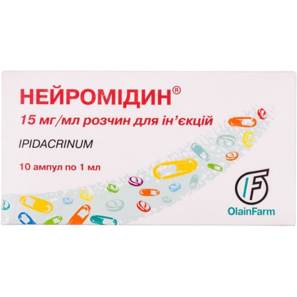 Нейромідин розчин д/ін. 15 мг/мл по 1 мл №10 в амп.