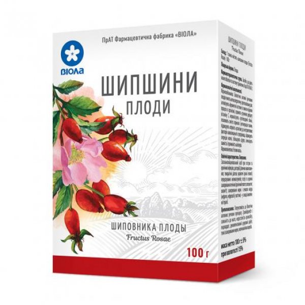 Шипшини плоди по 100 г у пач. з внут. пак.