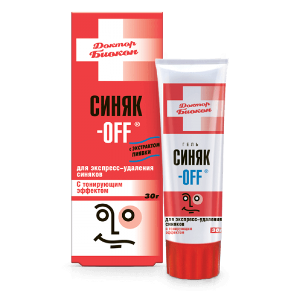 Синяк-off гель для експрес-видалення синців з тонуючим ефектом, 30 г