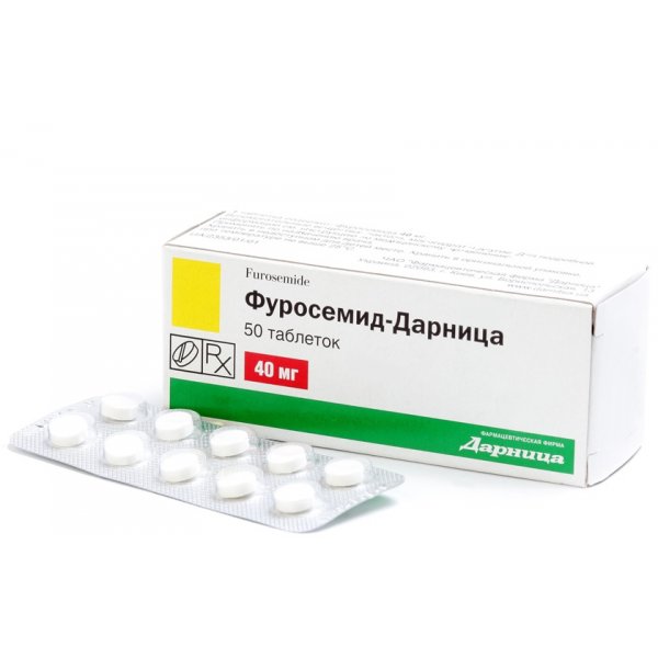 Фуросемід-Дарниця таблетки по 40 мг №50 (10х5)
