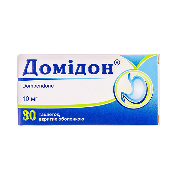 Домідон таблетки, в/о по 10 мг №30 (10х3)