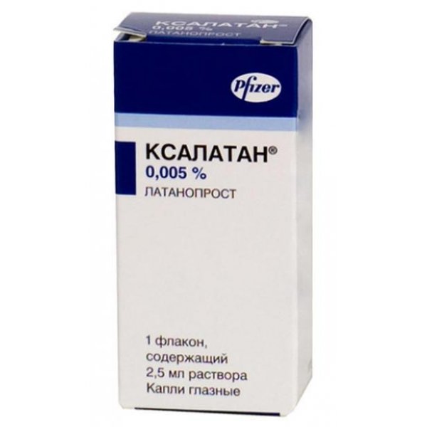 Ксалатан краплі оч., р-н 0.005 % по 2.5 мл у флак.