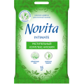 Novita вологі серветки Intimate Soft комплекс Amiderm  15 шт