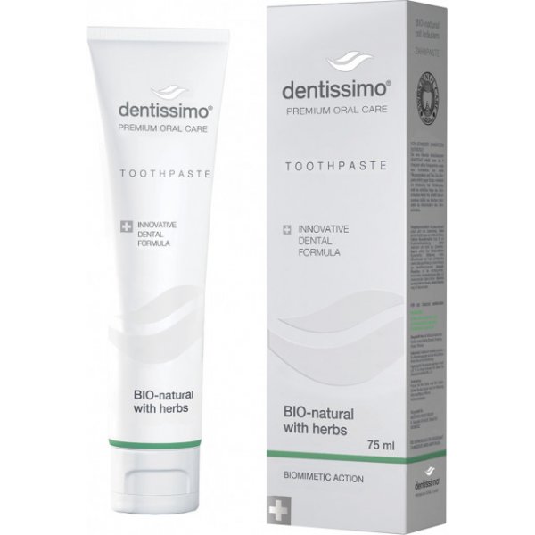 DENTISSIMO Зубна паста Bio-Natural With Herbs, 75 мл 22362