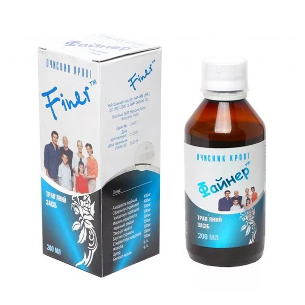 Файнер сироп по 200 мл у пляш.