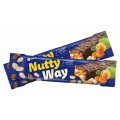 Nutty Way горіховий  батончик-мюсли с фруктами глузурованими (синий)