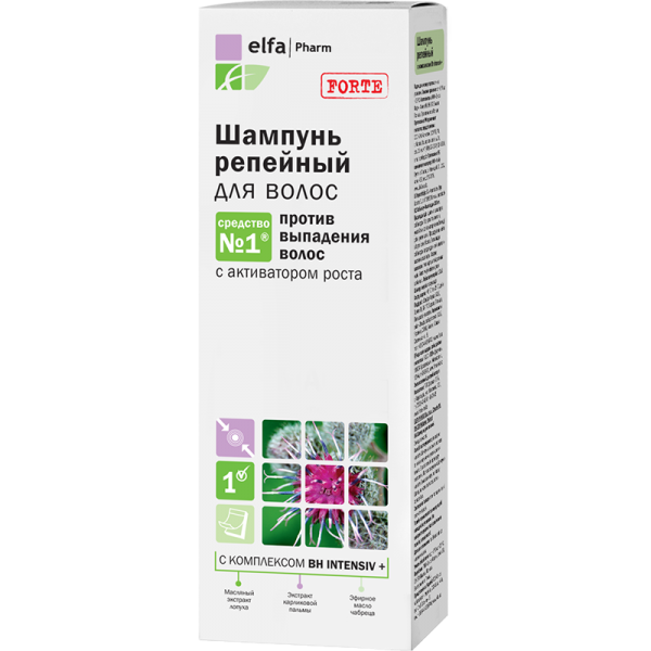 Шампунь Elfa Pharm реп&rsquo;яховий, 200 мл