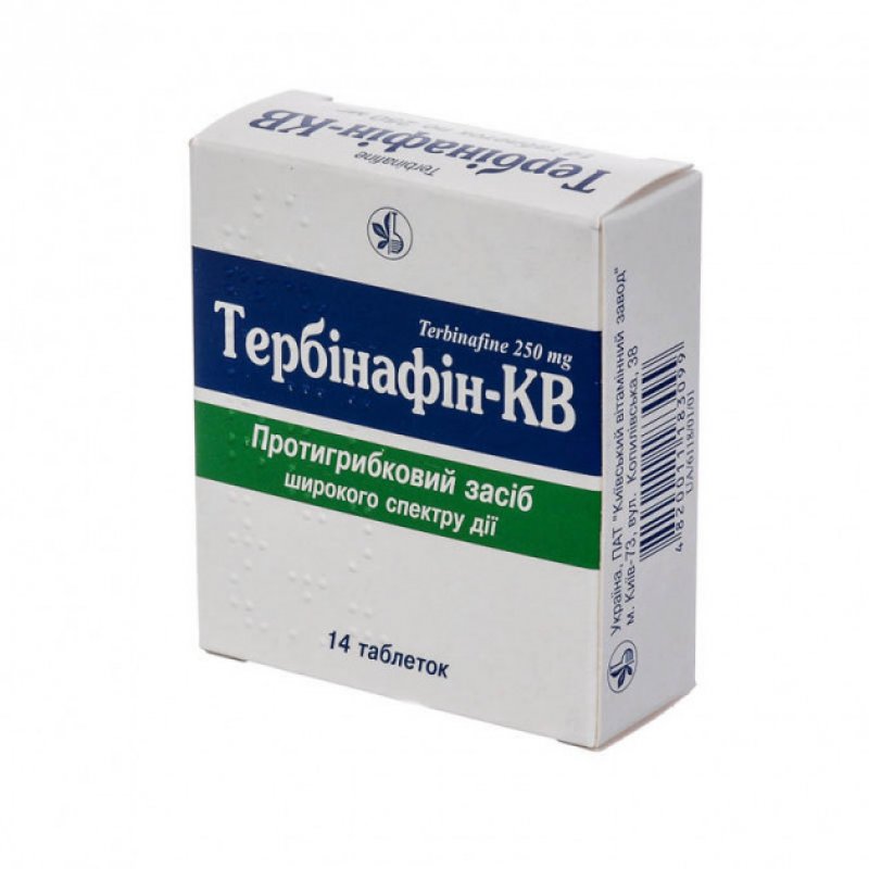 ТЕРБИНАФИН-КВ тбл. 250мг N14