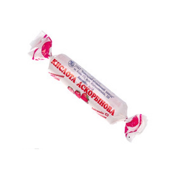 Аскорбінка-КВ таблетки зі смак. полун. по 25 мг №10 в етикет.