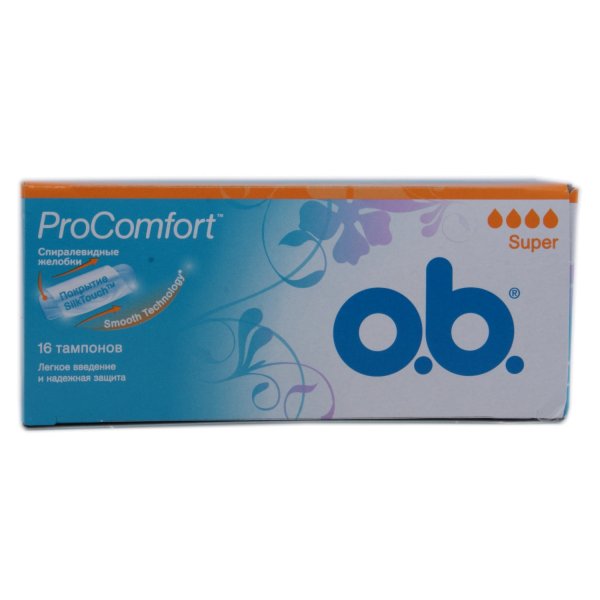 Тампони гігієнічні o.b. ProComfort Super, 16 штук