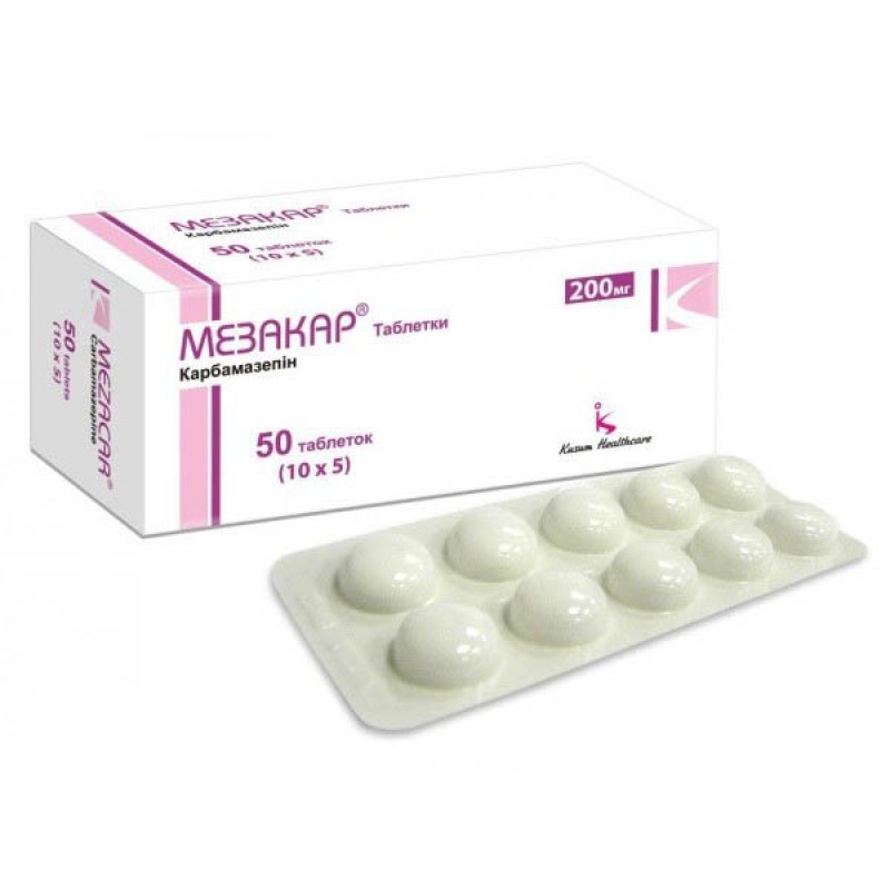 МЕЗАКАР тбл. 200мг N50