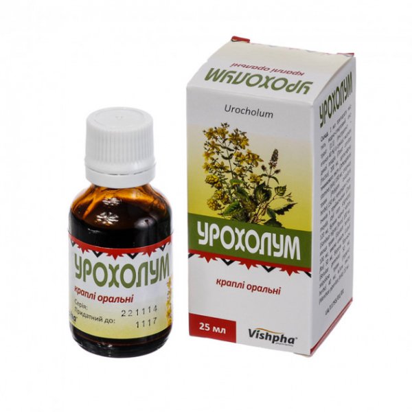 Урохолум краплі ор. по 25 мл у флак.