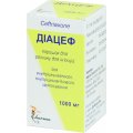 Діацеф порошок для р-ну д/ін. по 1000 мг №1 у флак. у пач.