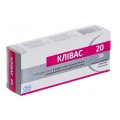 Клівас 20 таблетки, в/плів. обол. по 20 мг №30 (10х3)