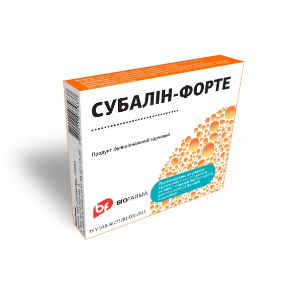 Субалін Форте капсули №10