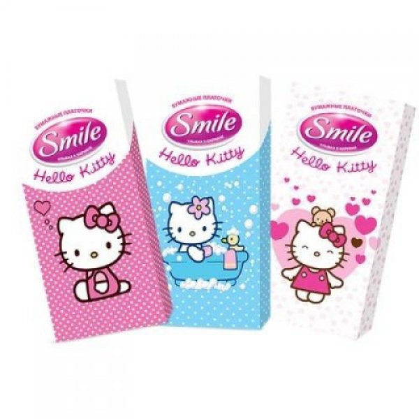 Смайл Хyсточки кишенькові  МІКС "Hello Kitty" (стандарт)