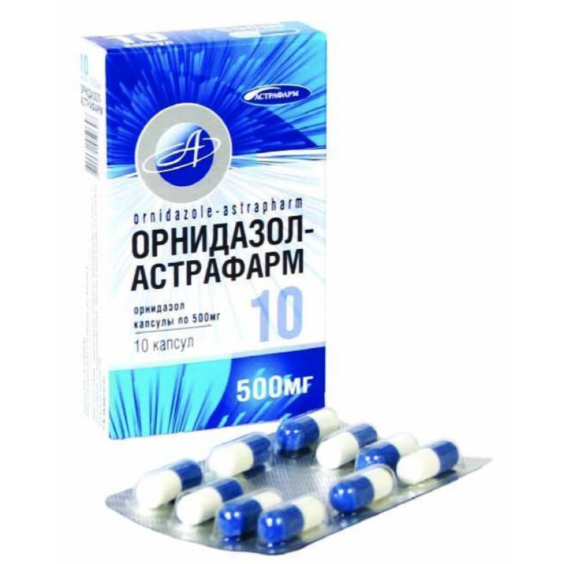 ОРНИДАЗОЛ тбл. 500мг N10 Астрафарм