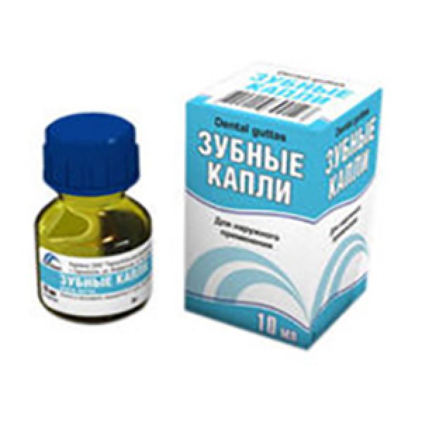 Зубні краплі розчин зуб. по 20 мл у флак.-крап.