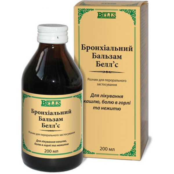 Бронхіальний бальзам Белл’с розчин д/перор. заст. по 100 мл у пляш.