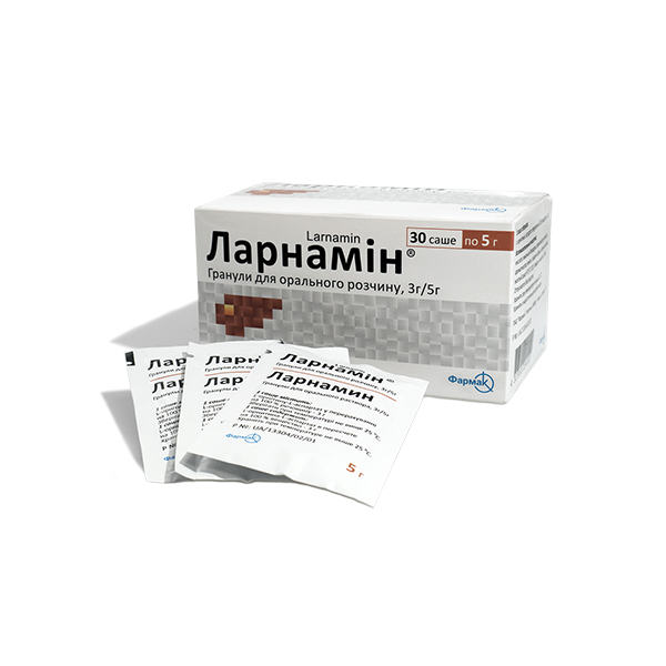 Ларнамін гранули д/ор. р-ну 3 г/5 г №30 у саше