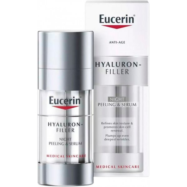 Нічний догляд Eucerin Hyaluron-Filler пілінг і сироватка, 30 мл