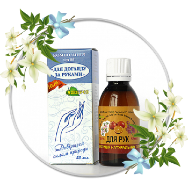 композиція ефірних олій "Для догляду за руками" 55 мл