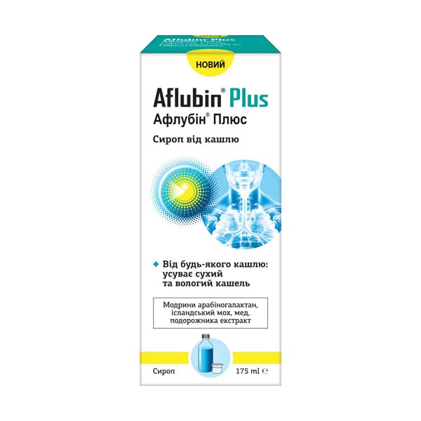Афлубін Плюс сироп від кашлю по 175 мл у пляш. з мірн. ковп.
