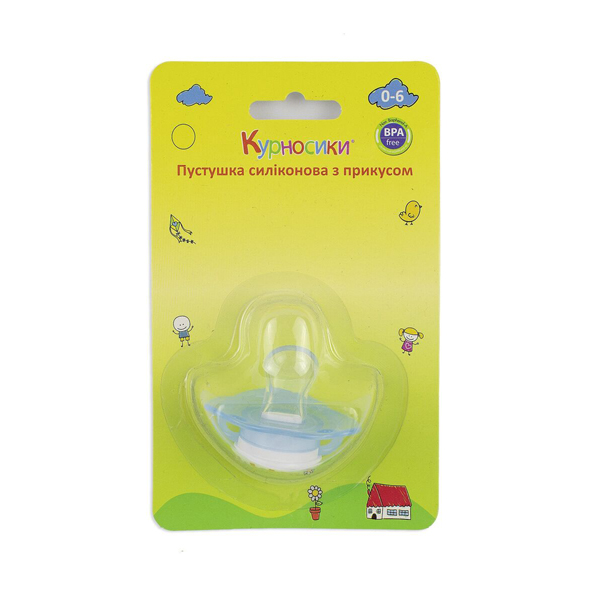 Курносики пустушка силіконова з прикусом 0-6 м 7016/0-6