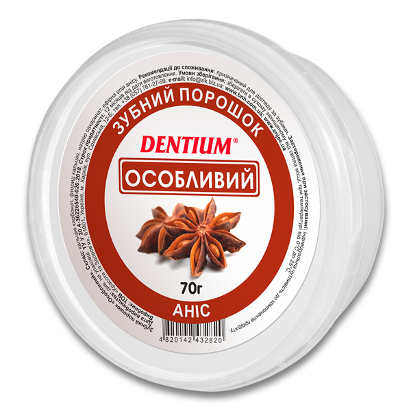 Зубний порошок Enjee Dentium Особливий, 70 г в бан.