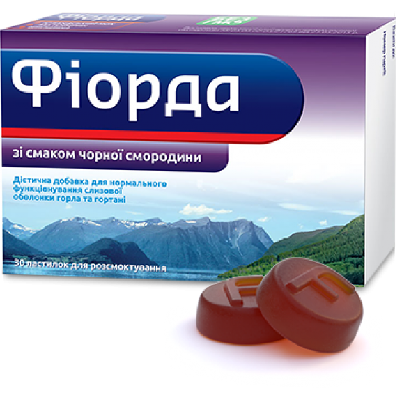 Фіорда пастилки д/розсмок. зі смак. чорн. смор. №30 (15х2)
