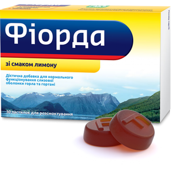 Фіорда пастилки д/розсмок. зі смак. лимон. №30 (15х2)