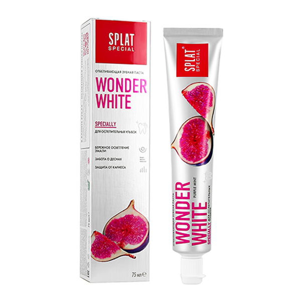 Wonder white. Splat Special зубная паста Wonder White. Паста Splat Wonder White. Зубная паста Splat с инжиром. Зубная паста Сплат Вандер Вайт 75мл.