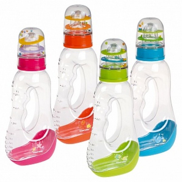 CANPOL BABIES Пляшка з отвором "Морські звірята" 250 мл