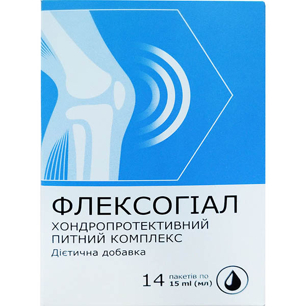 Флексогіал хондропротективний питний комплекс розчин по 15 мл №14 в пак.