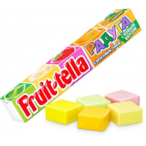 PERFETTI жевательные конфеты Fruit-tella Радуга 41 г