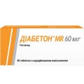 Діабетон MR 60 мг таблетки з модиф. вивіл. по 60 мг №90 (15х6)
