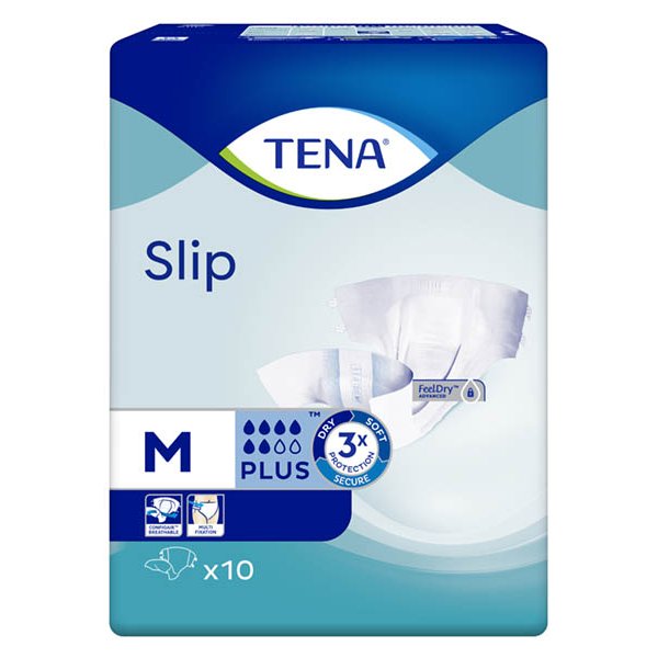 Підгузки для дорослих Tena Slip Plus Medium, 10 штук