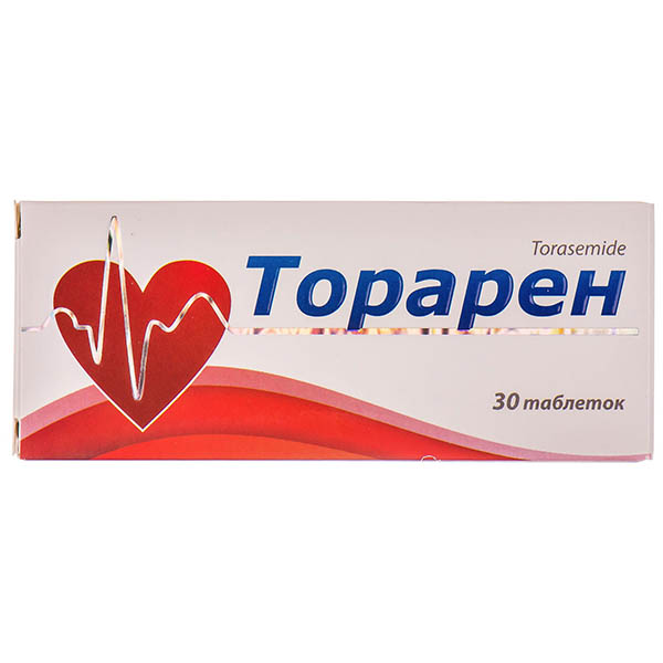 Торарен таблетки по 10 мг №30 (10х3)