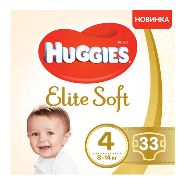 HUGGIES Elite Soft підгуз jumbo 4 33x4