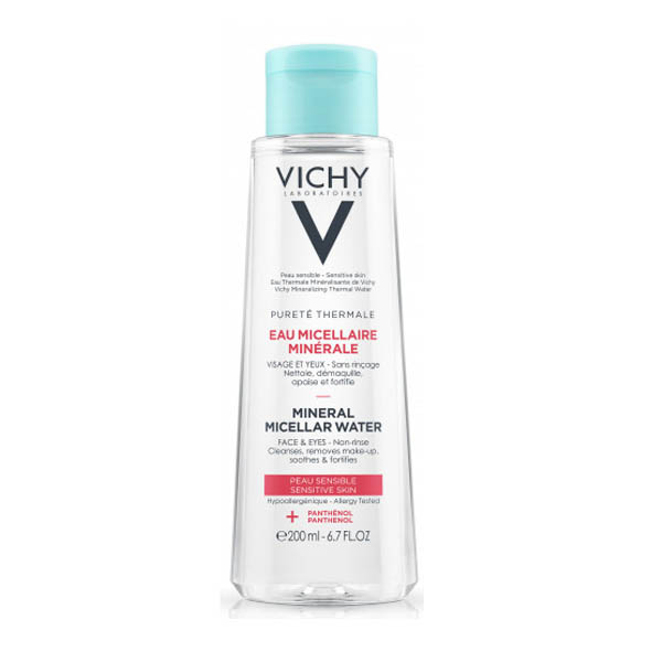Міцелярна вода Vichy Purete Thermal, для чутливої шкіри обличчя і очей, 200 мл