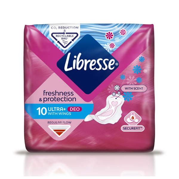 Прокладки гігієнічні Libresse Ultra Normal Soft Deo, 10 шт