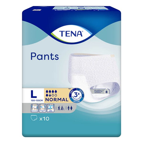 Підгузки-трусики для дорослих Tena Pants Normal Large, 10 штук