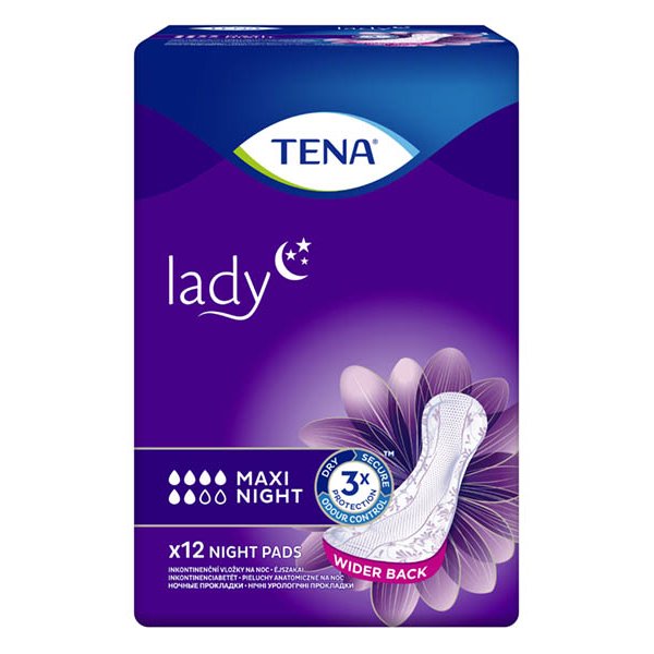 Прокладки урологічні Tena Lady Maxi Night, 12 штук