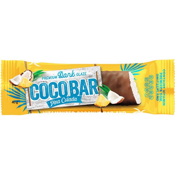 COCO BAR Добавка дієт. вітамін у шоколадній глазурі Pina colada  40 г