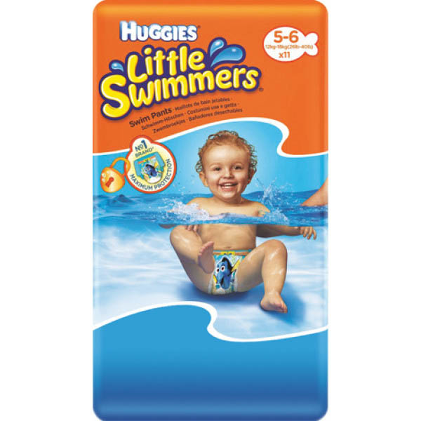 HUGGIES little  swimmers підгузки 5-6 11*8