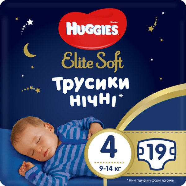 HUGGIES Elite Soft overnights pant трусики-підгузки 4 №19